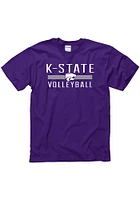 K-State Wildcats Purple District Volleyball Short Sleeve T Shirt