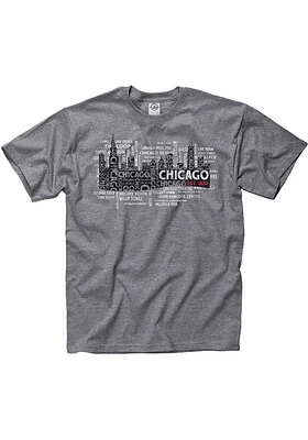 Chicago Grey Chi Sights Short Sleeve Fashion T Shirt