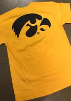 Iowa Hawkeyes Gold Rally Loud Short Sleeve T Shirt
