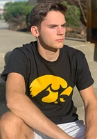 Iowa Hawkeyes Black Big Logo Short Sleeve T Shirt