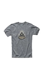 Purdue Boilermakers Grey Fade Out Short Sleeve T Shirt