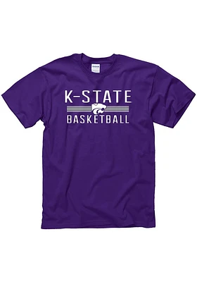 K-State Wildcats Purple District Basketball Short Sleeve T Shirt