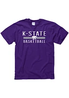 K-State Wildcats Purple District Basketball Short Sleeve T Shirt