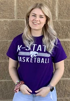K-State Wildcats Purple District Basketball Short Sleeve T Shirt