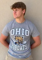 Ohio Bobcats Grey #1 Short Sleeve T Shirt