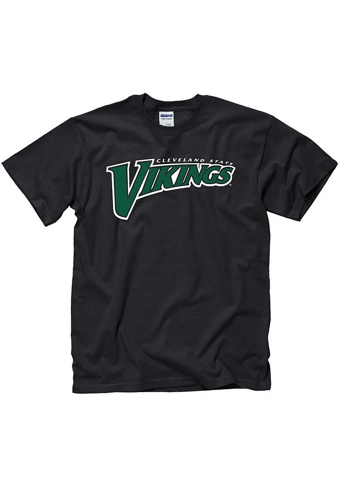 Cleveland State Vikings Black Rally Loud Short Sleeve T Shirt