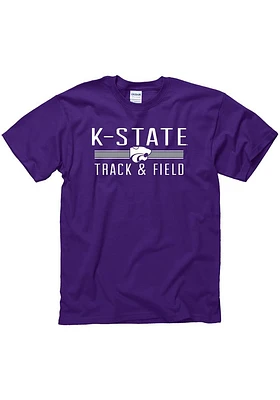 K-State Wildcats Purple District Track & Field Short Sleeve T Shirt