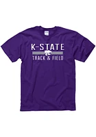 K-State Wildcats Purple District Track & Field Short Sleeve T Shirt