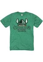 Cleveland State Vikings Green Arch Mascot Short Sleeve T Shirt