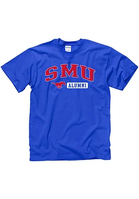 SMU Mustangs Blue Alum Short Sleeve T Shirt