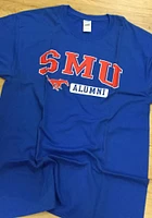 SMU Mustangs Blue Alum Short Sleeve T Shirt