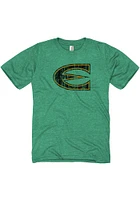 Emporia State Hornets Green Distressed Short Sleeve T Shirt