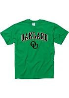 Oakland University Golden Grizzlies Arch Mascot Short Sleeve T Shirt