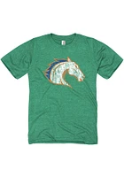 UTA Mavericks Green Arch Mascot Short Sleeve T Shirt