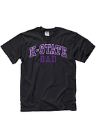 K-State Wildcats Black Dad Short Sleeve T Shirt