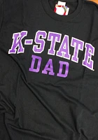 K-State Wildcats Black Dad Short Sleeve T Shirt
