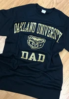 Oakland University Golden Grizzlies Black Dad Short Sleeve T Shirt