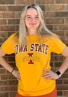 Iowa State Cyclones Gold Arch Mascot Short Sleeve T Shirt