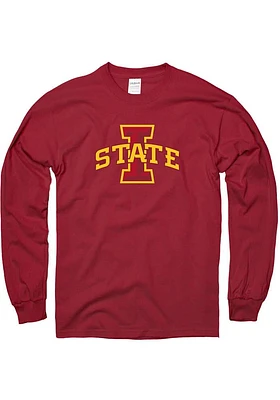 Iowa State Cyclones Cardinal Big Logo Long Sleeve T Shirt