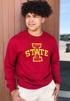 Iowa State Cyclones Cardinal Big Logo Long Sleeve T Shirt