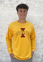 Iowa State Cyclones Gold Big Logo Long Sleeve T Shirt