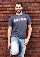 K-State Wildcats Grey Eat Beef Short Sleeve T Shirt