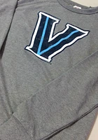 Villanova Wildcats Mens Grey French Terry Long Sleeve Crew Sweatshirt