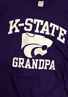 K-State Wildcats Purple Grandpa Short Sleeve T Shirt
