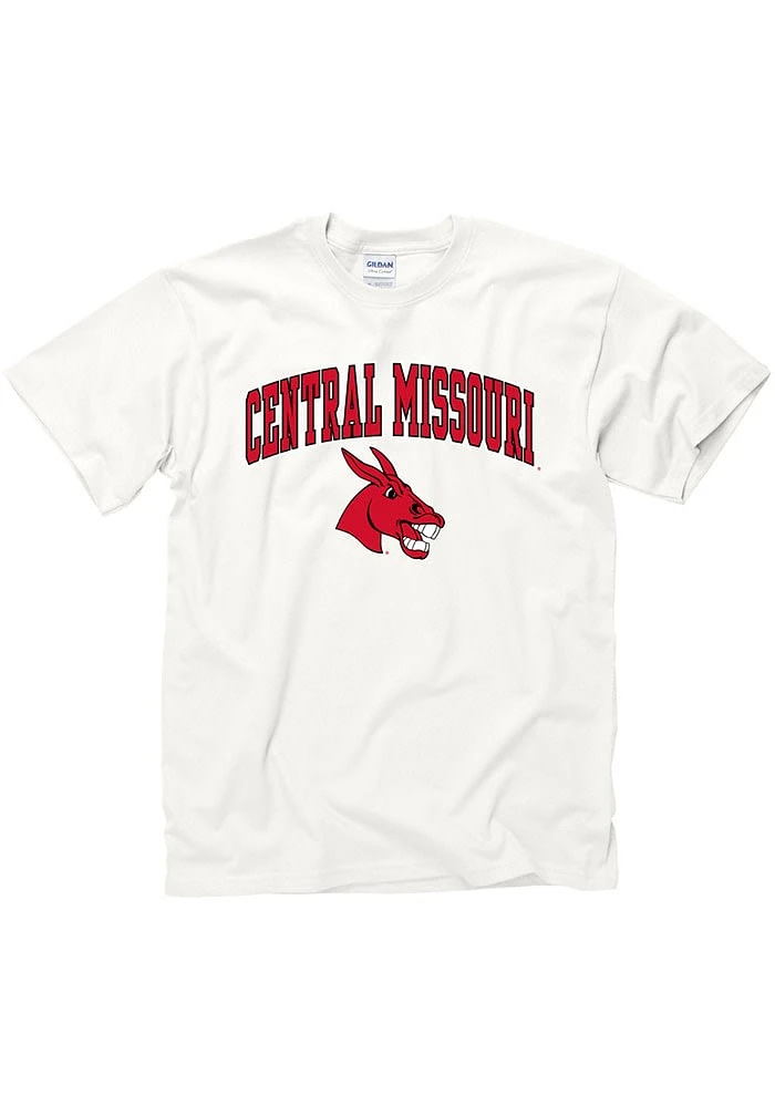 Central Missouri Mules Arch Mascot Short Sleeve T Shirt