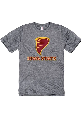 Iowa State Cyclones Graphite Logo Short Sleeve T Shirt