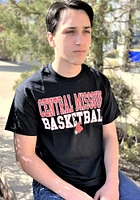 Central Missouri Mules Black Equipped  Basketball Short Sleeve T Shirt