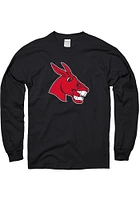 Central Missouri Mules Black Primary Logo Long Sleeve T Shirt