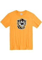 Fort Hays State Tigers Gold Primary Logo Short Sleeve T Shirt