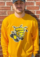 Wichita State Shockers Gold Primary Logo Long Sleeve T Shirt