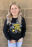 Wichita State Shockers Black Logo Long Sleeve T Shirt