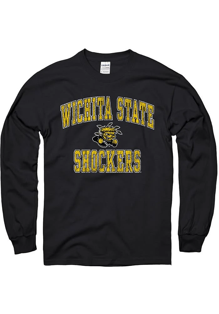 Wichita State Shockers Black No1 Design Long Sleeve T Shirt