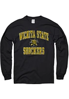 Wichita State Shockers Black No1 Design Long Sleeve T Shirt