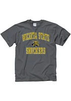 Wichita State Shockers Charcoal Logo No1 Design Short Sleeve T Shirt