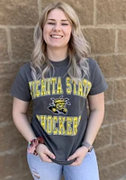 Wichita State Shockers Charcoal Logo No1 Design Short Sleeve T Shirt