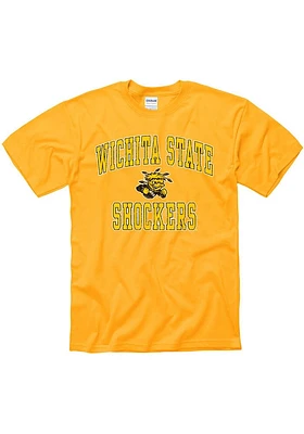 Wichita State Shockers Gold Bold No1 Design Short Sleeve T Shirt