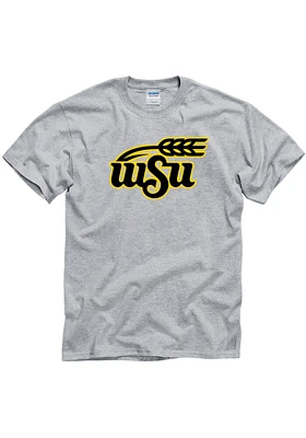 Wichita State Shockers Grey Logo Rally Loud Short Sleeve T Shirt