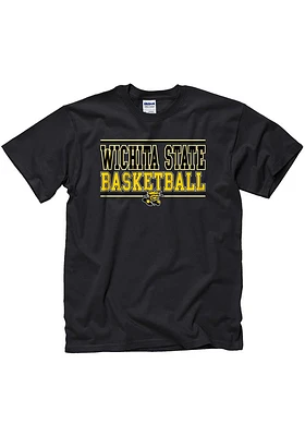 Wichita State Shockers Black Bold Bball Short Sleeve T Shirt