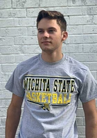 Wichita State Shockers Grey Bball Short Sleeve T Shirt