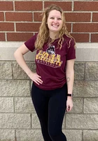 Loyola Ramblers Maroon Distressed Big Logo Short Sleeve T Shirt