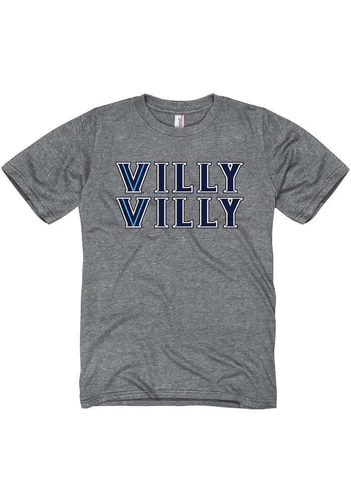 Villanova Wildcats Graphite Stacked Villy Short Sleeve T Shirt