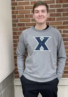 Xavier Musketeers Mens Graphite French Terry Long Sleeve Crew Sweatshirt