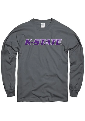 K-State Wildcats Charcoal Rally Loud Long Sleeve T Shirt