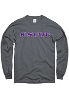 K-State Wildcats Charcoal Rally Loud Long Sleeve T Shirt