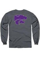 K-State Wildcats Charcoal Rally Loud Long Sleeve T Shirt