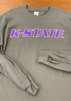 K-State Wildcats Charcoal Rally Loud Long Sleeve T Shirt